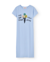 Soft Blue Icecream Gorilla Maxi Dress PRODUCT FRONT