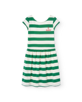 White Sailor Flamingo Midi Dress