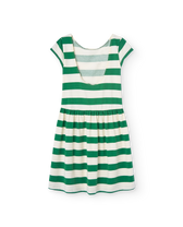 White Sailor Flamingo Midi Dress PRODUCT BACK