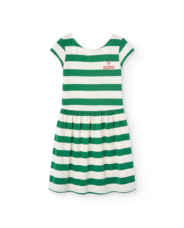 White Sailor Flamingo Midi Dress PRODUCT FRONT