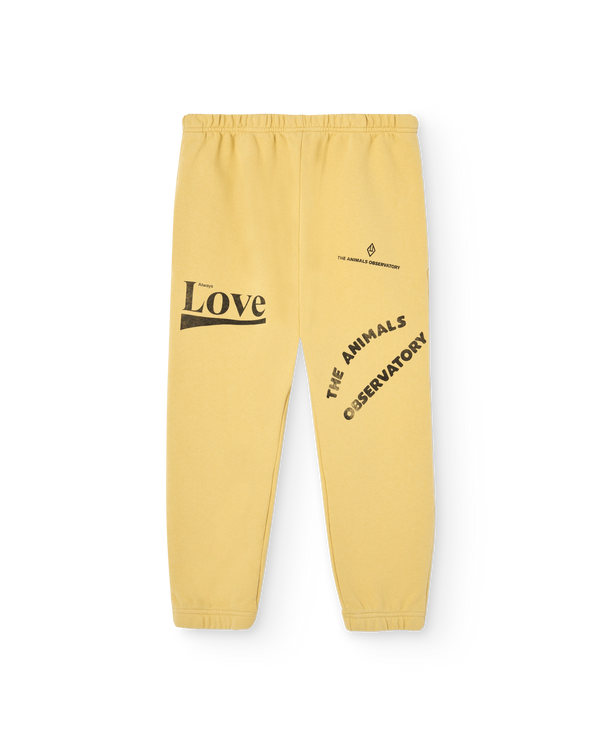 Yellow Love Dromedary Sweatpants PRODUCT FRONT