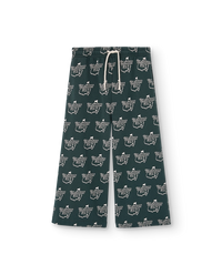 Deep Green Cool Platypus Sweatpants COVER
