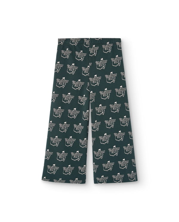 Deep Green Cool Platypus Sweatpants PRODUCT BACK