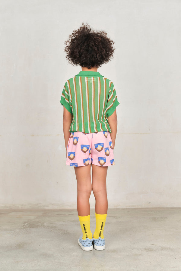 Pink Shield Shorts MODEL BACK