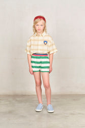 White Sailor Shorts MODEL FRONT