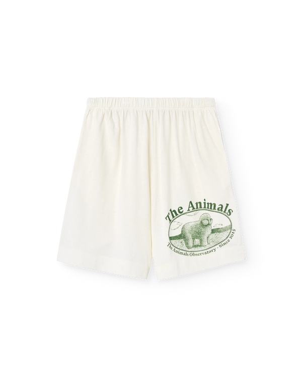 White Poodle Bermuda Mole Shorts PRODUCT FRONT