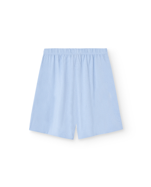Soft Blue Comic Bermuda Mole Shorts PRODUCT BACK