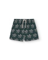 Deep Green Cool Hedgehog Sweatpants PRODUCT FRONT