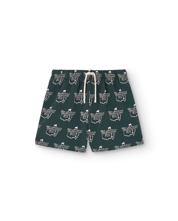 Deep Green Cool Hedgehog Sweatpants PRODUCT FRONT