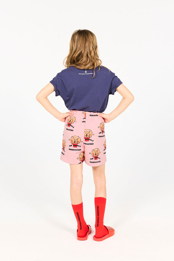 Pink Hedgehog Shorts MODEL BACK