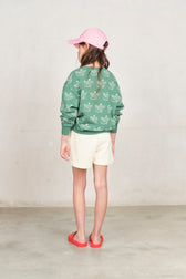 White Sunset Hedgehog Sweatpants MODEL BACK