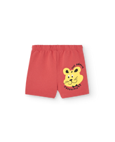 Red Fluffy Hedgehog Shorts PRODUCT BACK