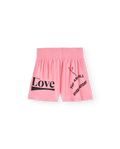 Pink Love Ostrich Shorts