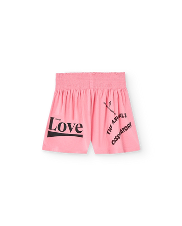 Pink Love Ostrich Shorts