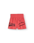 Red Love Ostrich Shorts