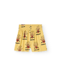 Yellow Ostrich Shorts