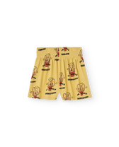 Yellow Ostrich Shorts PRODUCT BACK