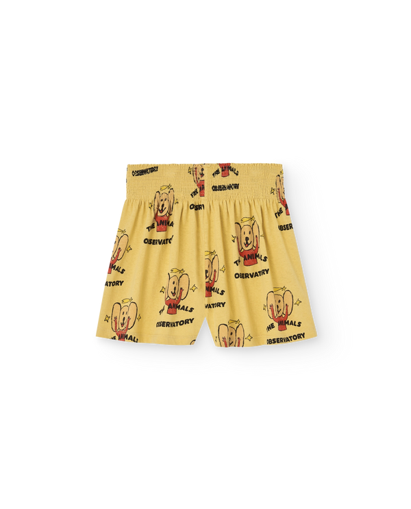 Yellow Ostrich Shorts PRODUCT BACK