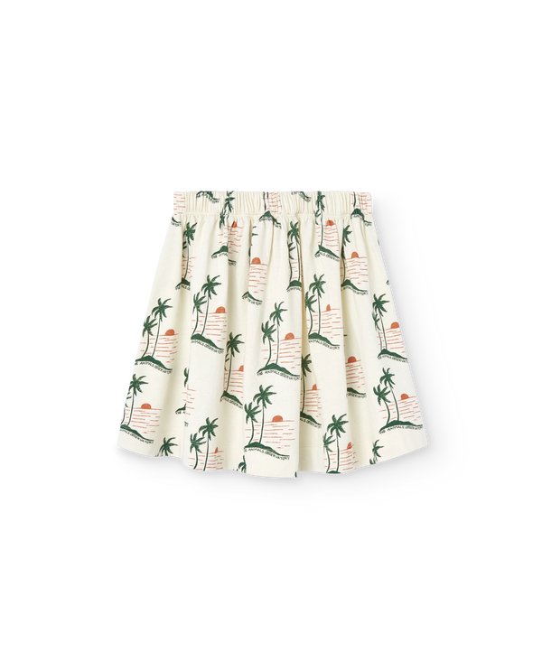 White Sunset Turkey Skirt PRODUCT BACK