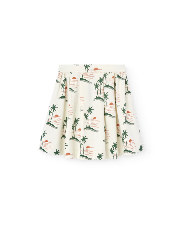 White Sunset Turkey Skirt PRODUCT FRONT