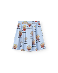 Soft Blue Turkey Skirt