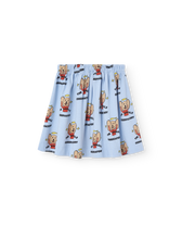 Soft Blue Turkey Skirt PRODUCT BACK