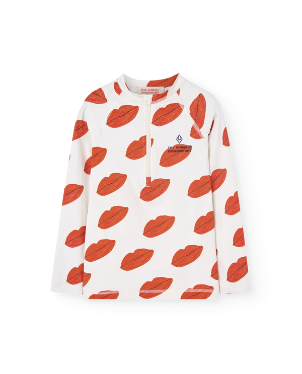 Raw White Kissing Deer Swimsuit PRODUCT FRONT