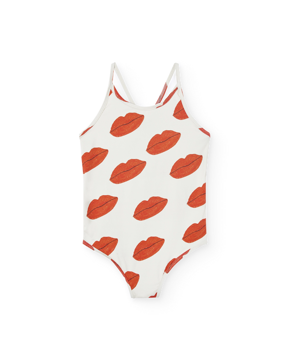 Raw White Kissing Octopus Swimsuit PRODUCT FRONT