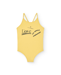 Yellow Love Octopus Swimsuit COVER