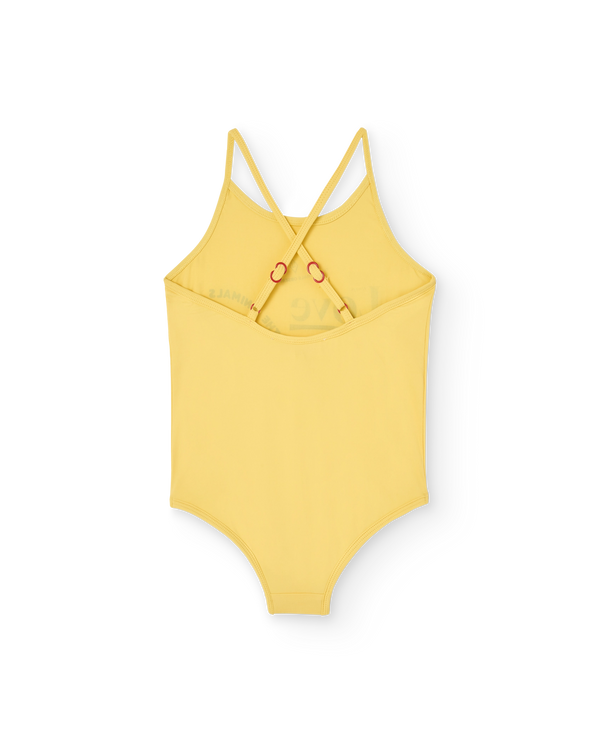 Yellow Love Octopus Swimsuit PRODUCT BACK
