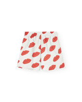 Raw White Kissing Puppy Swimsuit PRODUCT BACK