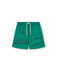 Green Love Puppy Swimsuit COVER
