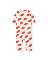 Raw White Kissing Caterpillar Swimsuit PRODUCT BACK