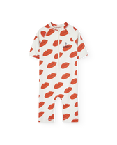 Raw White Kissing Caterpillar Swimsuit PRODUCT FRONT