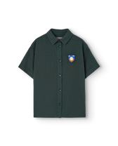 Deep Green Shield Kangaroo Shirt PRODUCT FRONT