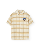 Beige Shield Kangaroo Shirt PRODUCT FRONT