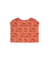 Salmon Drawings Baboon Shirt PRODUCT BACK