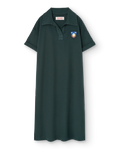 Robe longue Shield Giraffe vert foncé
