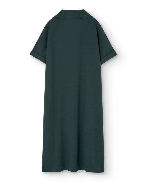 Deep Green Shield Giraffe Maxi Dress PRODUCT BACK