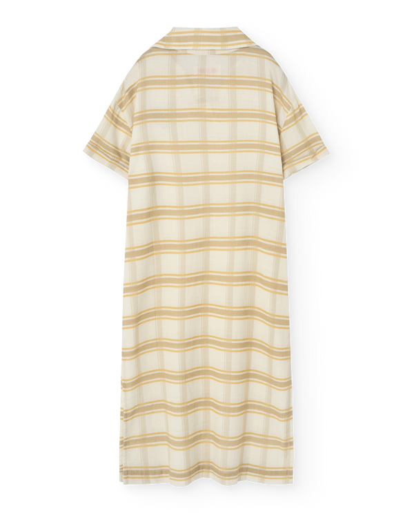 Beige Shield Giraffe Maxi Dress PRODUCT BACK