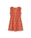 Salmon Drawings Marten Midi Dress