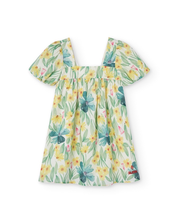 White Floral Dodo Mini Dress PRODUCT FRONT