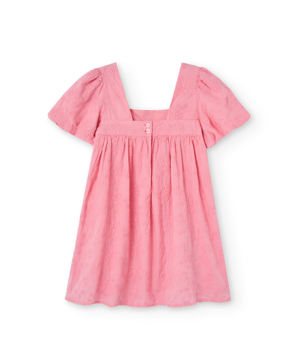 Pink Plain Dodo Mini Dress PRODUCT BACK