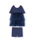 Deep Blue Peacock Fancy Dress