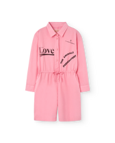 Pink Love Squirrel Short Jumpsuit PRODUCT FRONT