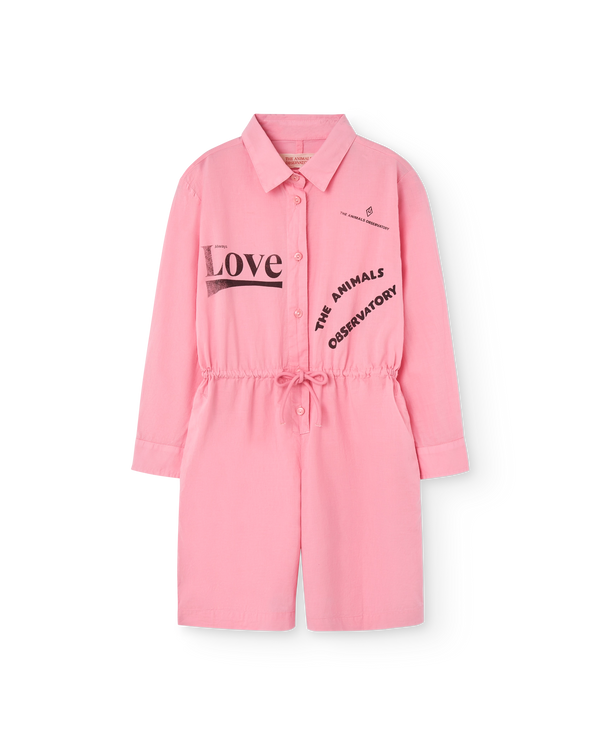 Pink Love Squirrel Short Jumpsuit PRODUCT FRONT