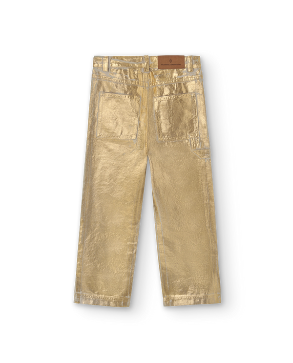 Gold Shiny Condor Pants PRODUCT BACK