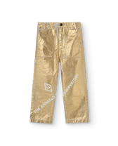 Gold Shiny Condor Pants PRODUCT FRONT