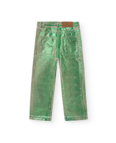 Green Shiny Condor Pants PRODUCT BACK