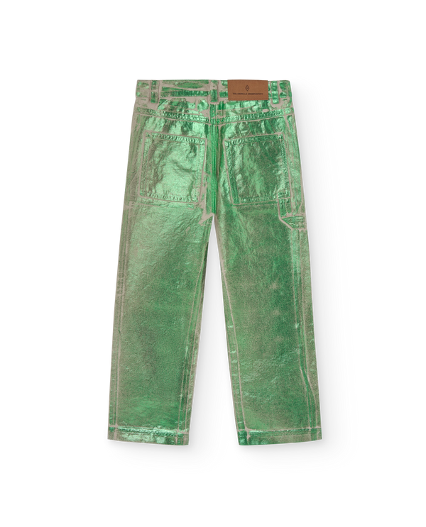 Green Shiny Condor Pants PRODUCT BACK